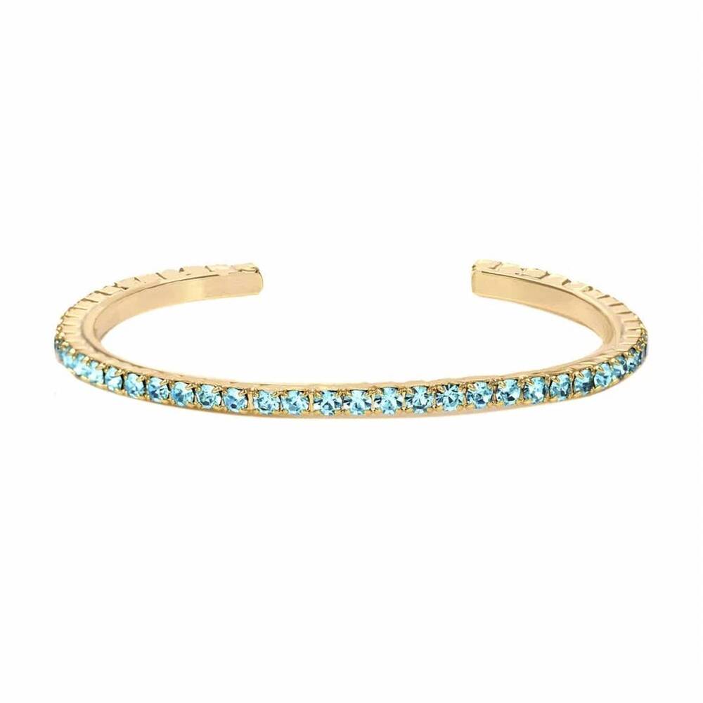NEW TOVA women's rae stackable cuffs in light turquoise